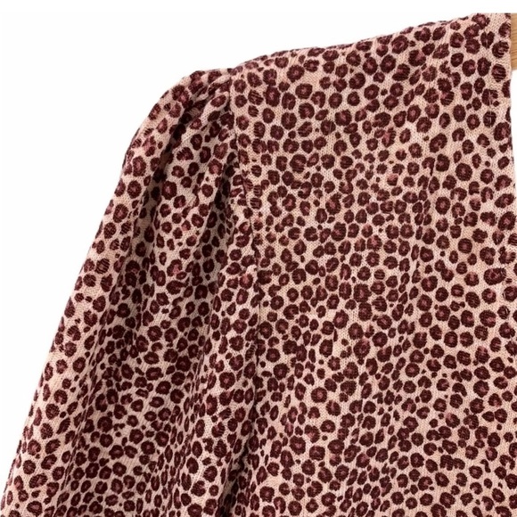 NWT City Studio index leopard print dress with surplice neck size small & belt. - Picture 3 of 12